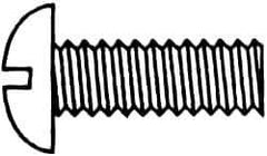 Value Collection - 3/8-16 UNC, 1-1/4" Length Under Head Slotted Drive Machine Screw - Round Head, Grade 18-8 Stainless Steel, Uncoated, Without Washer - Eagle Tool & Supply