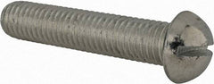 Value Collection - 1/2-13 UNC, 2-1/2" Length Under Head Slotted Drive Machine Screw - Round Head, Alloy Steel, Zinc-Plated Finish, Without Washer - Eagle Tool & Supply