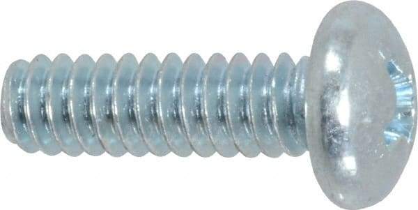 Value Collection - #10-24 UNC, 5/8" Length Under Head Phillips Drive Machine Screw - Pan Head, Grade 2 Steel, Zinc-Plated Finish, Without Washer - Eagle Tool & Supply