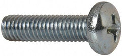Value Collection - #10-32 UNF, 3/4" Length Under Head Phillips Drive Machine Screw - Pan Head, Grade 2 Steel, Zinc-Plated Finish, Without Washer - Eagle Tool & Supply