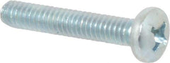 Value Collection - 1/4-20 UNC, 1-1/2" Length Under Head Phillips Drive Machine Screw - Pan Head, Grade 2 Steel, Zinc-Plated Finish, Without Washer - Eagle Tool & Supply