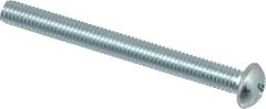 Value Collection - #10-32 UNF, 2" Length Under Head Phillips Drive Machine Screw - Round Head, Grade 2 Steel, Zinc-Plated Finish, Without Washer - Eagle Tool & Supply