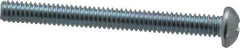 Value Collection - 1/4-20 UNC, 2-1/2" Length Under Head Phillips Drive Machine Screw - Round Head, Grade 2 Steel, Zinc-Plated Finish, Without Washer - Eagle Tool & Supply