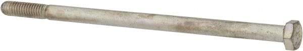 Made in USA - 5/16-18 UNC, 6" Length Under Head Hex Head Cap Screw - Partially Threaded, Grade 5 Steel, Zinc-Plated Finish, 1/2" Hex - Eagle Tool & Supply