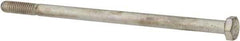 Made in USA - 5/16-18 UNC, 6" Length Under Head Hex Head Cap Screw - Partially Threaded, Grade 5 Steel, Zinc-Plated Finish, 1/2" Hex - Eagle Tool & Supply