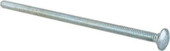 Value Collection - 1/4-20 UNC 5-1/2" Length Under Head, Standard Square Neck, Carriage Bolt - Grade 2 Steel, Zinc-Plated Finish - Eagle Tool & Supply