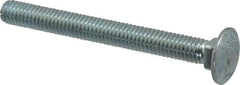 Value Collection - 3/8-16 UNC 3-1/2" Length Under Head, Standard Square Neck, Carriage Bolt - Grade 2 Steel, Zinc-Plated Finish - Eagle Tool & Supply