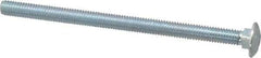 Value Collection - 3/8-16 UNC 6" Length Under Head, Standard Square Neck, Carriage Bolt - Grade 2 Steel, Zinc-Plated Finish - Eagle Tool & Supply