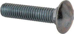 Value Collection - 7/16-14 UNC 2" Length Under Head, Standard Square Neck, Carriage Bolt - Grade 2 Steel, Zinc-Plated Finish - Eagle Tool & Supply