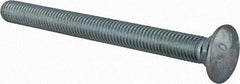 Value Collection - 1/2-13 UNC 5-1/2" Length Under Head, Standard Square Neck, Carriage Bolt - Grade 2 Steel, Zinc-Plated Finish - Eagle Tool & Supply