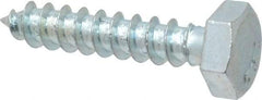 Value Collection - 1/4" Screw, 1-1/4" Length Under Head, Steel, Hex Head Lag Screw - Zinc Plated, Grade 2 - Eagle Tool & Supply