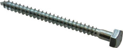 Value Collection - 1/4" Screw, 3" Length Under Head, Steel, Hex Head Lag Screw - Zinc Plated, Grade 2 - Eagle Tool & Supply