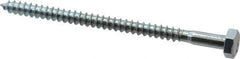 Value Collection - 1/4" Screw, 4" Length Under Head, Steel, Hex Head Lag Screw - Zinc Plated, Grade 2 - Eagle Tool & Supply
