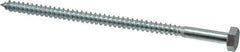 Value Collection - 1/4" Screw, 5" Length Under Head, Steel, Hex Head Lag Screw - Zinc Plated, Grade 2 - Eagle Tool & Supply