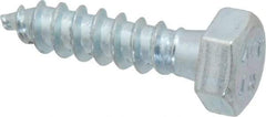 Value Collection - 5/16" Screw, 1-1/4" Length Under Head, Steel, Hex Head Lag Screw - Zinc Plated, Grade 2 - Eagle Tool & Supply