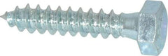 Value Collection - 5/16" Screw, 1-1/2" Length Under Head, Steel, Hex Head Lag Screw - Zinc Plated, Grade 2 - Eagle Tool & Supply