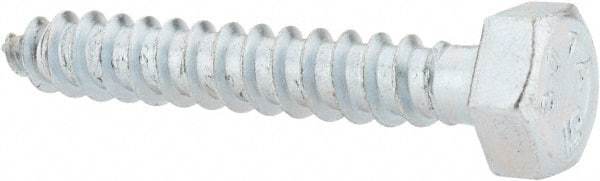 Value Collection - 5/16" Screw, 2" Length Under Head, Steel, Hex Head Lag Screw - Zinc Plated, Grade 2 - Eagle Tool & Supply