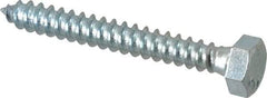 Value Collection - 5/16" Screw, 2-1/2" Length Under Head, Steel, Hex Head Lag Screw - Zinc Plated, Grade 2 - Eagle Tool & Supply