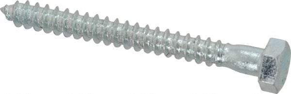 Value Collection - 5/16" Screw, 3" Length Under Head, Steel, Hex Head Lag Screw - Zinc Plated, Grade 2 - Eagle Tool & Supply