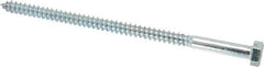 Value Collection - 5/16" Screw, 6" Length Under Head, Steel, Hex Head Lag Screw - Zinc Plated, Grade 2 - Eagle Tool & Supply