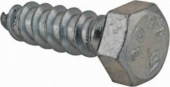 Value Collection - 3/8" Screw, 1-1/4" Length Under Head, Steel, Hex Head Lag Screw - Zinc Plated, Grade 2 - Eagle Tool & Supply