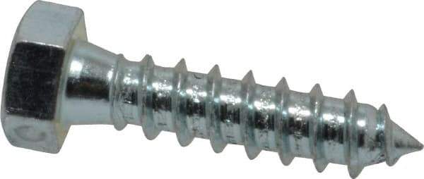 Value Collection - 3/8" Screw, 1-1/2" Length Under Head, Steel, Hex Head Lag Screw - Zinc Plated, Grade 2 - Eagle Tool & Supply
