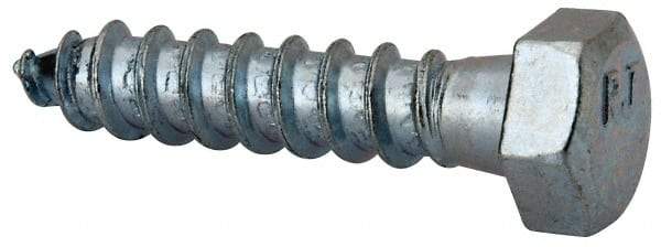 Value Collection - 3/8" Screw, 1-3/4" Length Under Head, Steel, Hex Head Lag Screw - Zinc Plated, Grade 2 - Eagle Tool & Supply