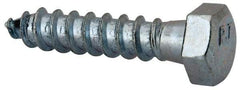 Value Collection - 3/8" Screw, 1-3/4" Length Under Head, Steel, Hex Head Lag Screw - Zinc Plated, Grade 2 - Eagle Tool & Supply
