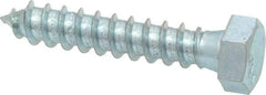 Value Collection - 3/8" Screw, 2" Length Under Head, Steel, Hex Head Lag Screw - Zinc Plated, Grade 2 - Eagle Tool & Supply