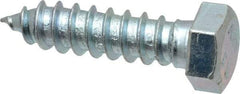 Value Collection - 1/2" Screw, 2" Length Under Head, Steel, Hex Head Lag Screw - Zinc Plated, Grade 2 - Eagle Tool & Supply