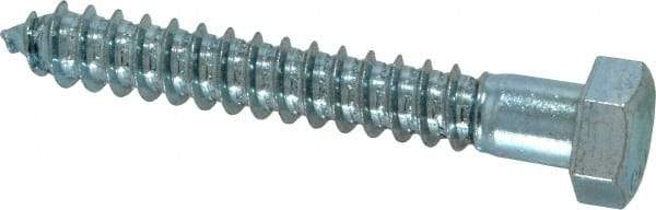 Value Collection - 1/2" Screw, 3-1/2" Length Under Head, Steel, Hex Head Lag Screw - Zinc Plated, Grade 2 - Eagle Tool & Supply