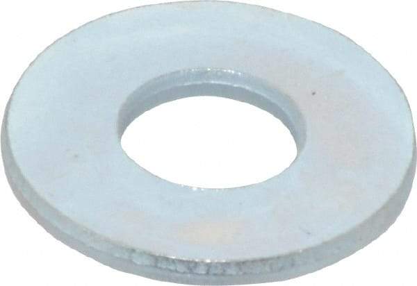 Value Collection - 1/4" Screw, Steel USS Flat Washer - 5/16" ID x 3/4" OD, 1/16" Thick, Zinc-Plated Finish - Eagle Tool & Supply