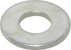 Value Collection - 3/8" Screw, Steel USS Flat Washer - 7/16" ID x 1" OD, 0.0781" Thick, Zinc-Plated Finish - Eagle Tool & Supply