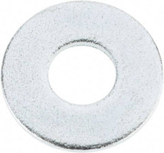 Value Collection - 1/2" Screw, Steel USS Flat Washer - 9/16" ID x 1-3/8" OD, 0.1094" Thick, Zinc-Plated Finish - Eagle Tool & Supply