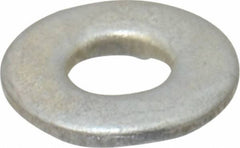 Value Collection - #8 Screw, Steel SAE Flat Washer - 3/16" ID x 7/16" OD, 3/64" Thick, Zinc-Plated Finish - Eagle Tool & Supply