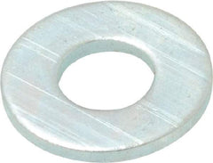 Value Collection - #12 Screw, Steel SAE Flat Washer - 1/4" ID x 9/16" OD, 1/16" Thick, Zinc-Plated Finish - Eagle Tool & Supply