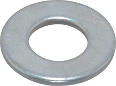 Value Collection - 3/8" Screw, Steel SAE Flat Washer - 13/32" ID x 13/16" OD, 1/16" Thick, Zinc-Plated Finish - Eagle Tool & Supply