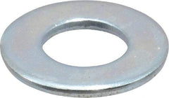 Value Collection - 7/16" Screw, Steel SAE Flat Washer - 15/32" ID x 59/64" OD, 1/16" Thick, Zinc-Plated Finish - Eagle Tool & Supply