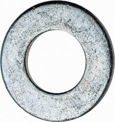 Value Collection - 9/16" Screw, Steel SAE Flat Washer - 19/32" ID x 1-3/16" OD, 3/32" Thick, Zinc-Plated Finish - Eagle Tool & Supply