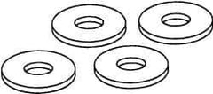 Value Collection - 1-1/2" Screw, Grade 8 Steel USS Flat Washer - 1-5/8" ID x 3-1/2" OD, 3/16" Thick, Zinc Yellow Dichromate Finish - Eagle Tool & Supply