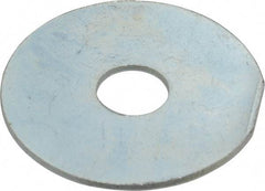 Value Collection - 1/2" Screw, Steel Fender Flat Washer - 1/2" ID x 2" OD, 0.06" Thick, Zinc-Plated Finish - Eagle Tool & Supply