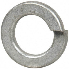 Value Collection - 1/2", 0.502" ID, 1/8" Thick Split Lock Washer - Steel, Zinc-Plated Finish, 0.502" Min ID, 0.512" Max ID, 0.869" Min OD, 0.873" Max OD - Eagle Tool & Supply
