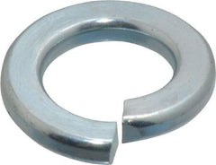 Value Collection - 5/8", 0.156" Thick Split Lock Washer - Alloy Steel, Zinc-Plated Finish, 0.628" Min ID, 0.641" Max ID, 1.073" Min OD, 1.079" Max OD - Eagle Tool & Supply