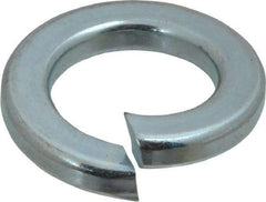 Value Collection - 7/8", 0.219" Thick Split Lock Washer - Alloy Steel, Zinc-Plated Finish, 0.878" Min ID, 0.894" Max ID, 1.459" Min OD, 1.464" Max OD - Eagle Tool & Supply