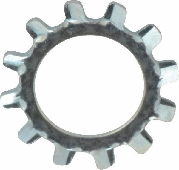 Value Collection - 7/16" Screw, 0.464" ID, Spring Steel External Tooth Lock Washer - 0.76" OD, Zinc-Plated, Grade 2 - Eagle Tool & Supply