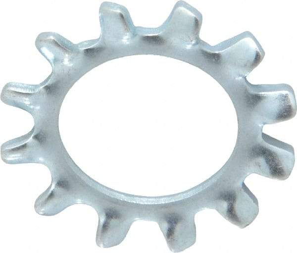 Value Collection - 1/2" Screw, 0.53" ID, Spring Steel External Tooth Lock Washer - 0.9" OD, Zinc-Plated, Grade 2 - Eagle Tool & Supply