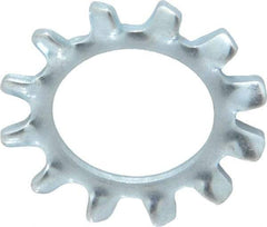 Value Collection - 1/2" Screw, 0.53" ID, Spring Steel External Tooth Lock Washer - 0.9" OD, Zinc-Plated, Grade 2 - Eagle Tool & Supply