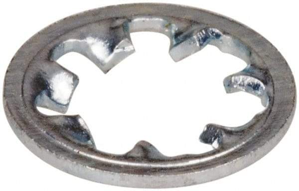 Value Collection - #6 Screw, 0.15" ID, Steel Internal Tooth Lock Washer - 0.295" OD, Zinc-Plated, Grade 2 - Eagle Tool & Supply