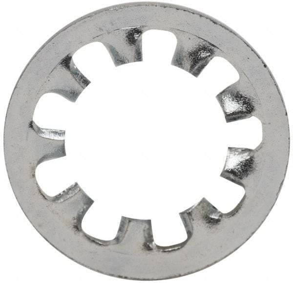Value Collection - 1/4" Screw, 0.267" ID, Steel Internal Tooth Lock Washer - 0.478" OD, Zinc-Plated, Grade 2 - Eagle Tool & Supply