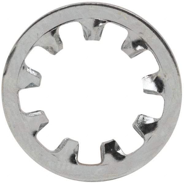 Value Collection - 3/8" Screw, 0.398" ID, Steel Internal Tooth Lock Washer - 0.692" OD, Zinc-Plated, Grade 2 - Eagle Tool & Supply